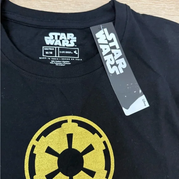 Star Wars Empire Logo Mens T Shirt Black Disney Officially Licensed - Medium - Picture 2 of 4